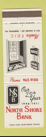 Matchbook Cover - North Shore Bank Shorewood WI