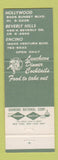 Matchbook Cover - Ah Fongs Restaurants Hollywood CA Beverly Hills CA Encino CA