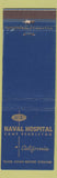 Matchbook Cover - US Naval Hospital Camp Pendleton CA