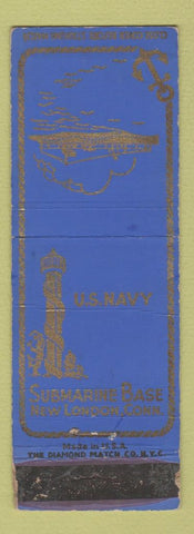 Matchbook Cover - US Navy Submarine Base New London Conn.