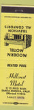 Matchbook Cover - Hillcrest Motel Santa Monica CA