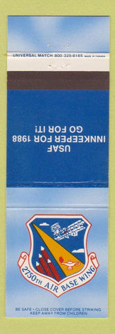 Matchbook Cover - 2750th Air Base Wing