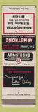Matchbook Cover - Armstrong Heating Air Conditioning Hesco Cincinnati OH