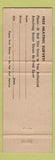 Matchbook Cover - Armstrong Heating Air Conditioning Hesco Cincinnati OH