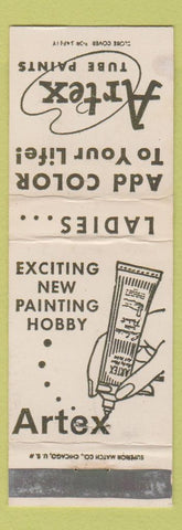Matchbook Cover - Artex Tube Paints WEAR
