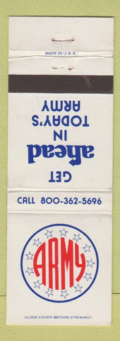 Matchbook Cover - Army Recruiting Get Ahead