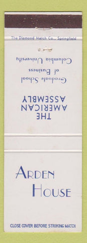 Matchbook Cover - Arden House Columbia University School of Business