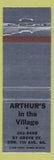 Matchbook Cover - Arthur's in the Village
