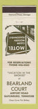Matchbook Cover - Bearland Court Gatlinburg TN