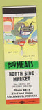Matchbook Cover - North Side Market Columbus IN