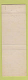 Matchbook Cover - North Side Market Columbus IN