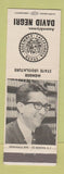 Matchbook Cover - Assemblyman David Negri CA California State San Fernando