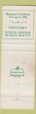 Matchbook Cover - Asia Chinese Polynesian Dover Newington Porstmouth WEAR