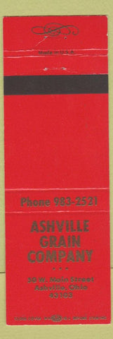 Matchbook Cover - Ashville Grain Company Ashville OH