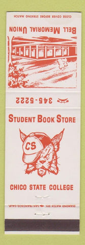 Matchbook Cover - Chico State College CA Bell Memorial Union