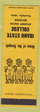 Matchbook Cover - Idaho State College Pocatello ID Bengals