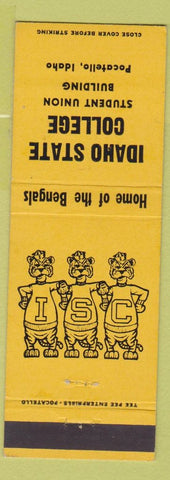 Matchbook Cover - Idaho State College Pocatello ID Bengals