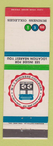 Matchbook Cover - MIT Business Colleges CA Locations