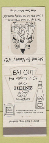 Matchbook Cover - Heinz 57 Ketchup