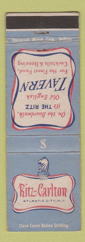 Matchbook Cover - Ritz Carlton Hotel Atlantic City NJ WEAR