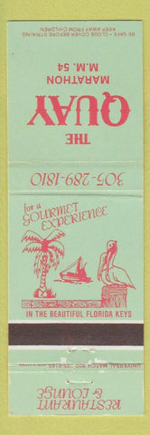 Matchbook Cover - The Quay Marathon FL