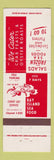 Matchbook Cover - Bay Island Sea Food Baltimore MD crab