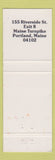 Matchbook Cover - Verrillo's Catering Portland ME WEAR