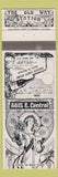 Matchbook Cover - Old Way Station girlie