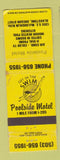Matchbook Cover - Poolside Motel Gladstone OR girlie WORN