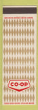 Matchbook Cover - COOP Canada Gold White