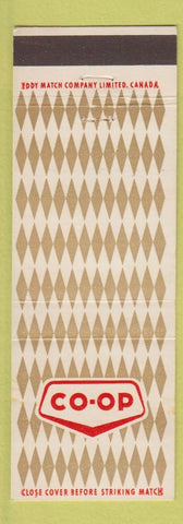 Matchbook Cover - COOP Canada Gold White