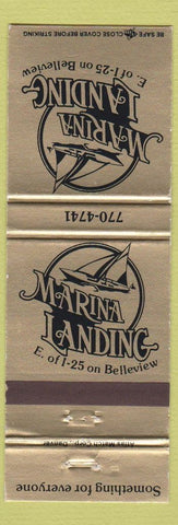 Matchbook Cover - Marina Landing Denver Colorado