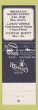 Matchbook Cover - Marina Landing Denver Colorado
