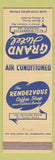 Matchbook Cover - Grand Hotel Vincennes IN