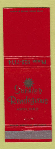Matchbook Cover - Sunnie's Rendezvous Aspen Colorado WEAR