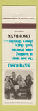 Matchbook Cover - Casco Bank ME