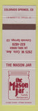 Matchbook Cover - Mason Jar Restaurant Colorado Springs