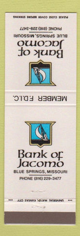Matchbook Cover - Bank of Jacomo Blue Springs MO