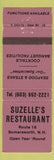 Matchbook Cover - Suzelle's Restaurant Somerset NH lavender