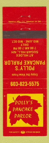 Matchbook Cover - Polly's Pancake Parlor Sugar Hill NH