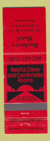 Matchbook Cover - Bayberry Motel Shaftsbury VT