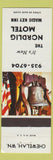 Matchbook Cover - Nordlig Motel Chewelah WA