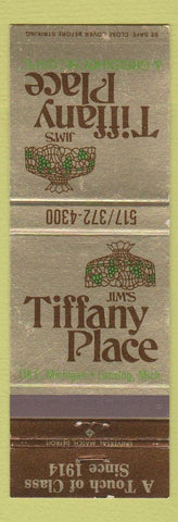 Matchbook Cover - Jim's Tiffany Place Lansing MI