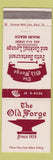 Matchbook Cover - Old Forge Restaurant Miami Beach FL