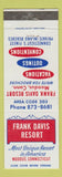 Matchbook Cover - Plaza Cosmopolitan Denver Colorado