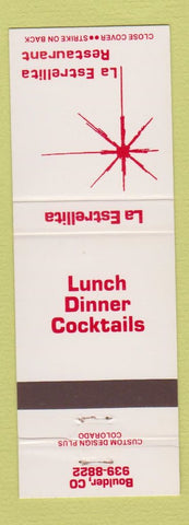 Matchbook Cover - La Estrellita Restaurant Boulder Colorado