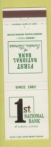 Matchbook Cover - 1st National Bank Eureka IL