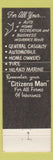 Matchbook Cover - Krueger Harvey Insurance Temperence MI WEAR
