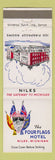 Matchbook Cover - Four Flags Hotel Niles MI