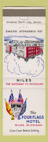 Matchbook Cover - Four Flags Hotel Niles MI